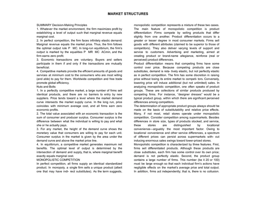 Perfect Competition Characteristics and Examples - Page 3