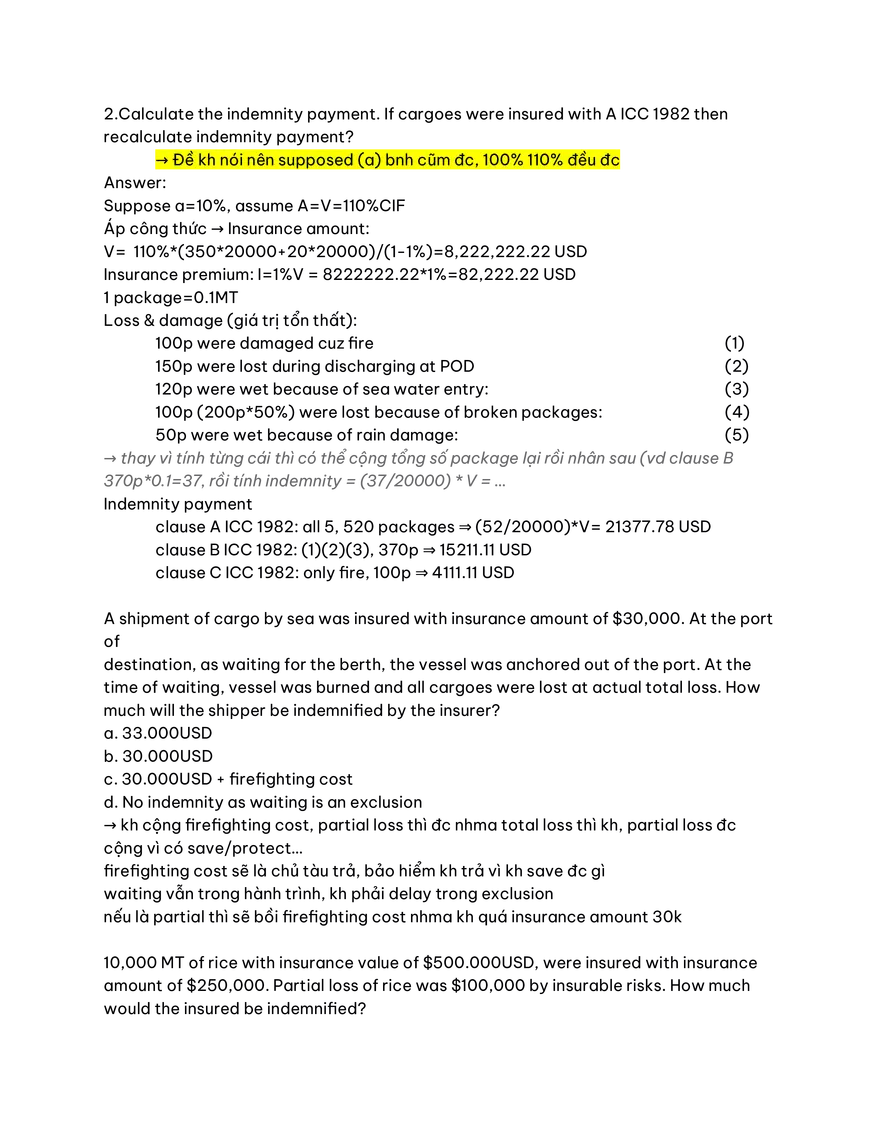Marine Insurance Study Guide Part 3 - Page 8