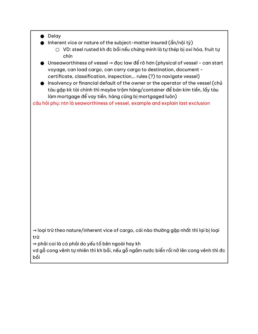 Marine Insurance Study Guide Part 3 - Page 3