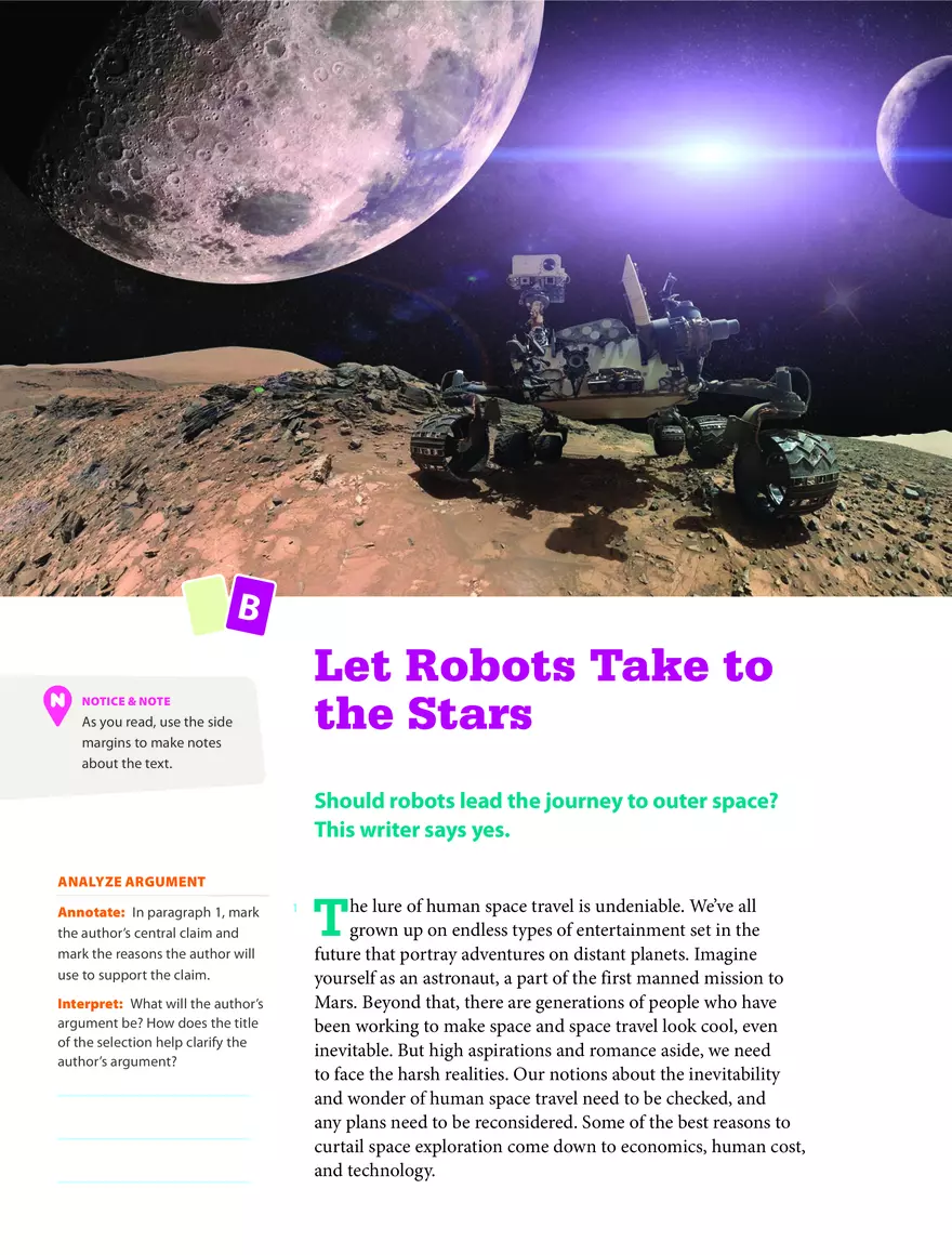 Let Robots Take to the Stars - Page 1