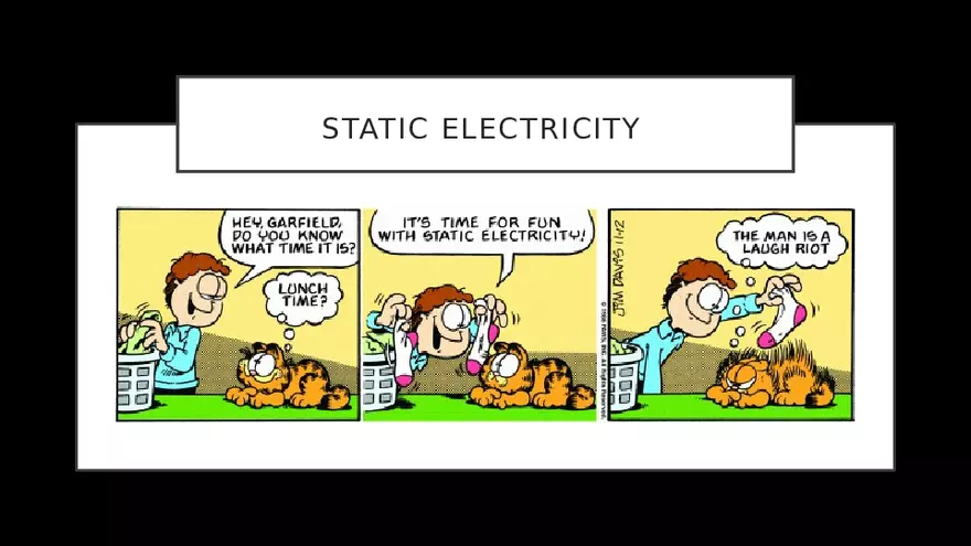 Static Electricity Lecture - Page 1