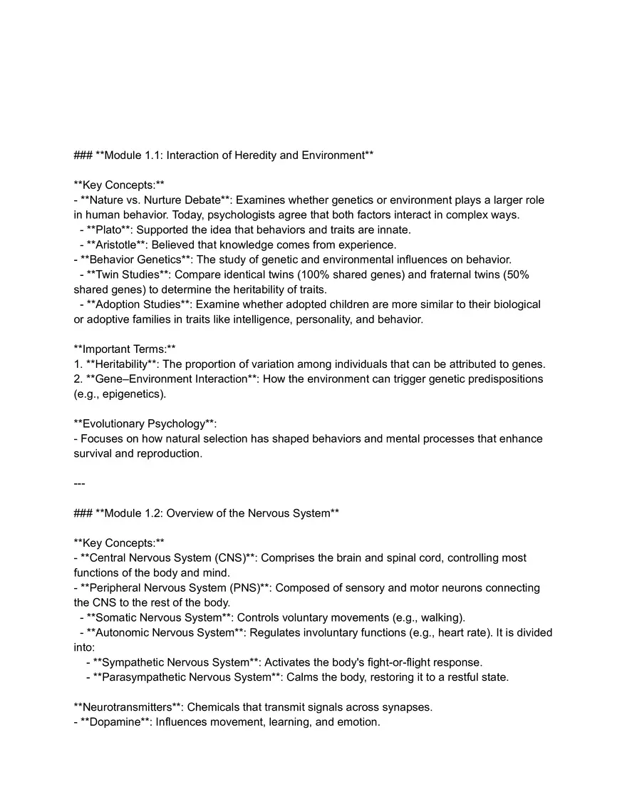 Interaction of Heredity and Environment - Page 1