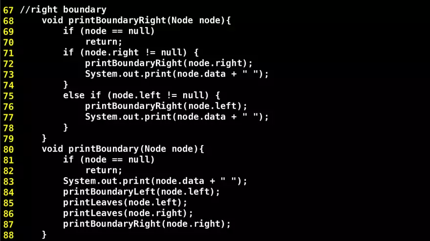 Boundary Traversal of Binary Tree - Page 7