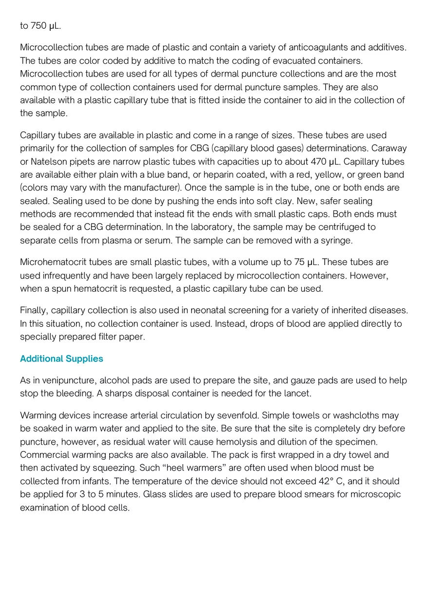 Capillary Collections, Point-of-care Testing, and Pediatrics - Page 4