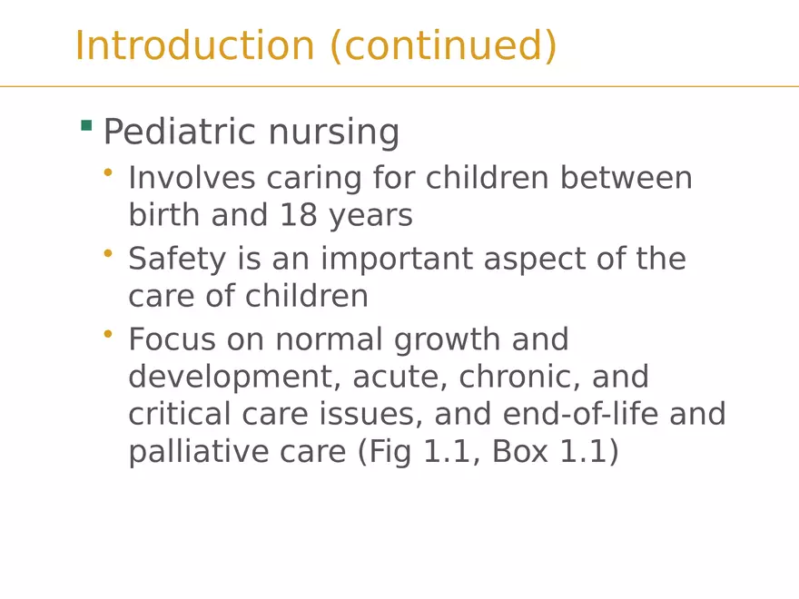 Introduction to Maternity and Pediatric Nursing Lecture 1 - Page 3