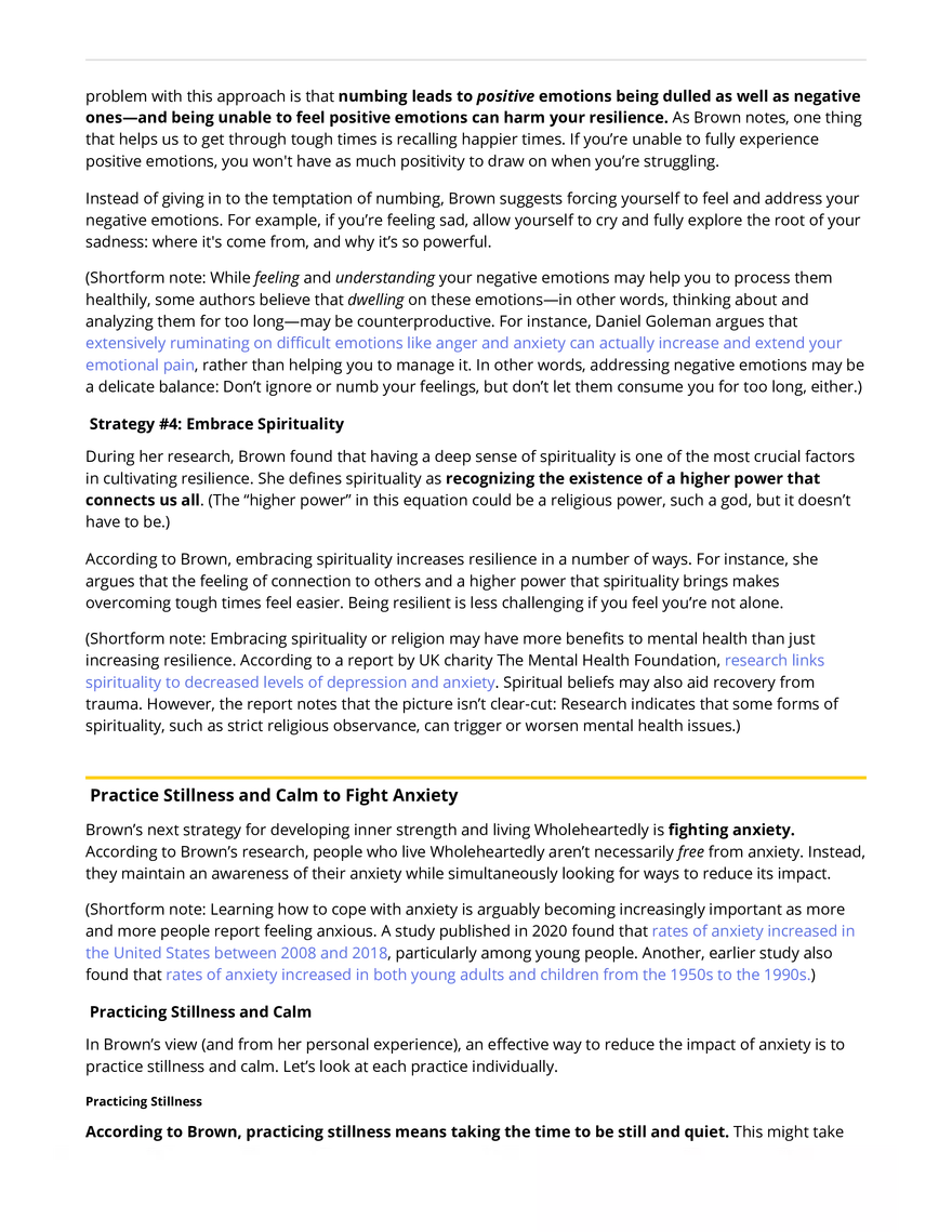 The Gifts of Imperfection Summary 2 - Page 9