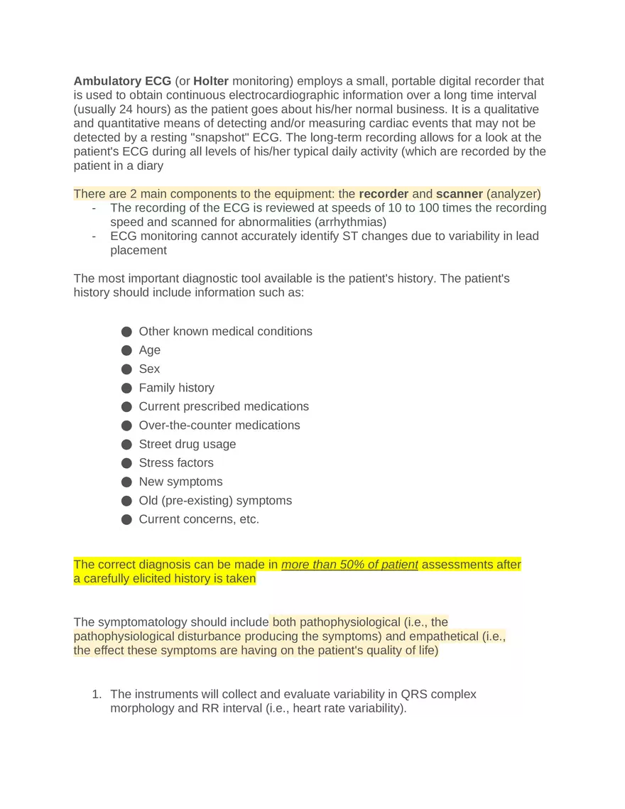 Intro to Cardiology Module 1 Guide Part 1 - Page 2