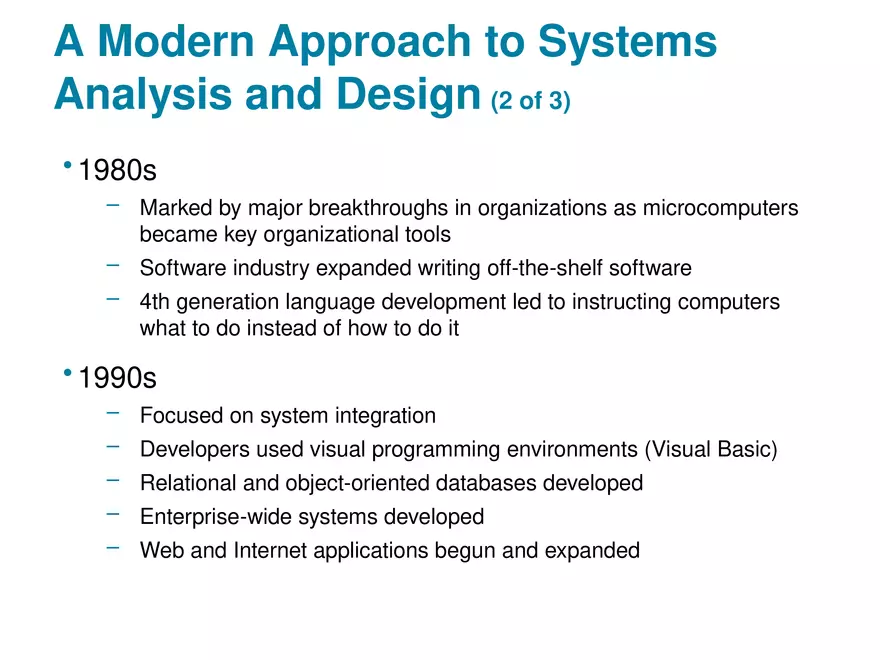 Modern Systems Analysis and Design Chapter 1 Part 1 - Page 6