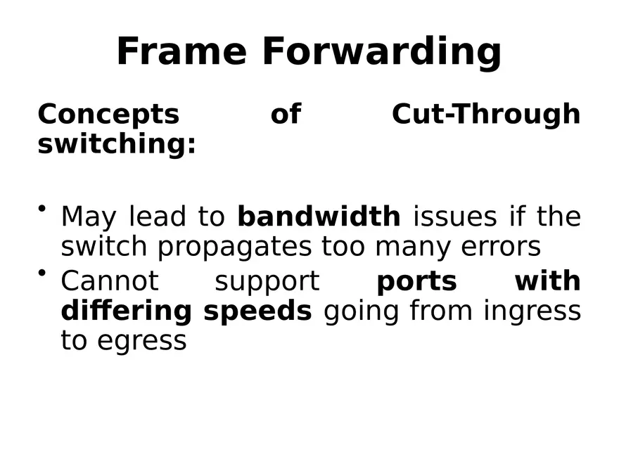 Frame Forwarding Lecture Part 4 - Page 2