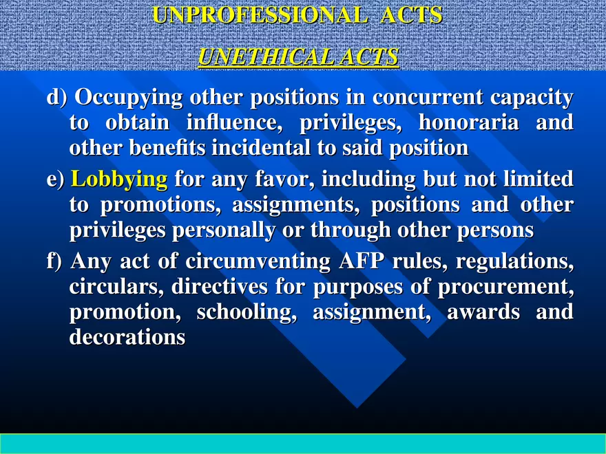 AFP Code of Ethics Lecture 4 - Page 1