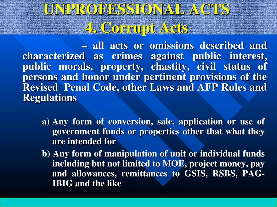 AFP Code of Ethics Lecture 4 - Page 5