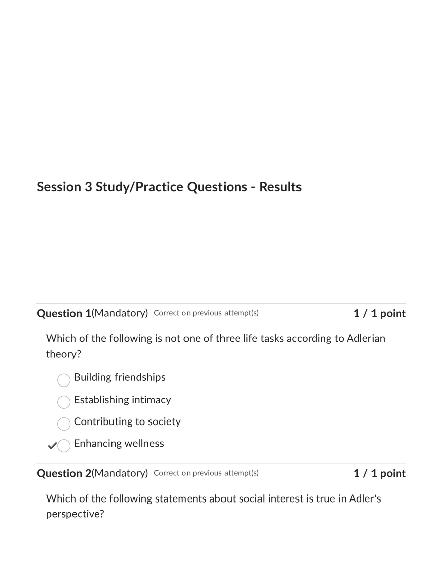 Key Concepts in Adlerian Theory Life Tasks and Social Interest - Page 1