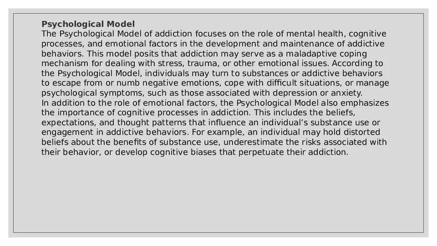 The Models of Addiction - Page 7