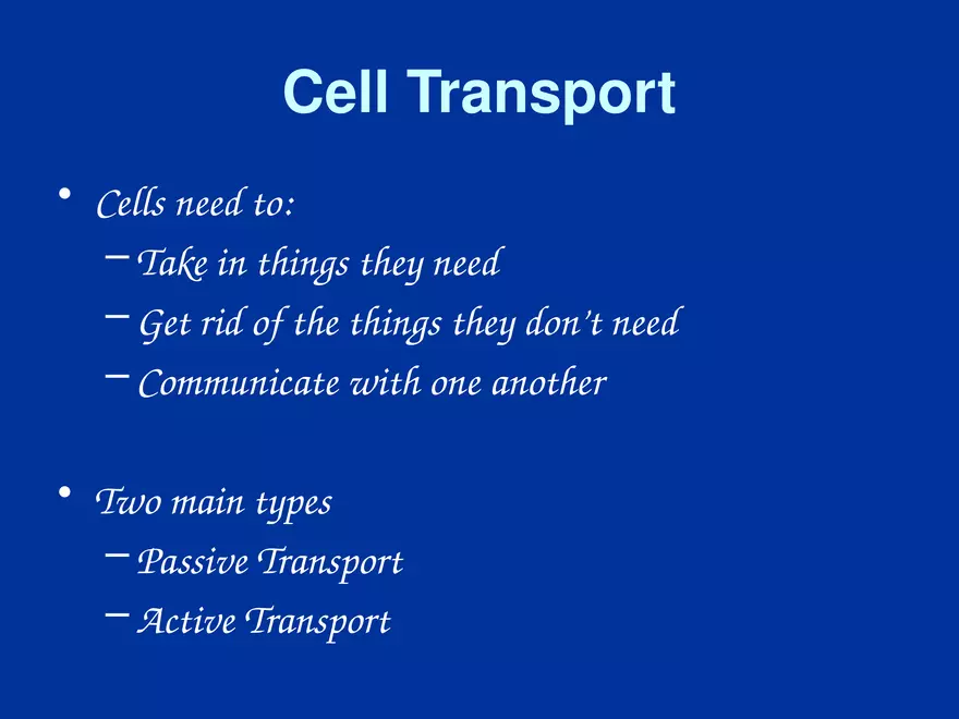Cellular Transport Lecture Part 1 - Page 3