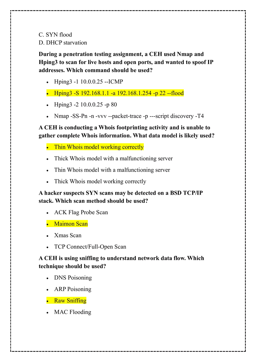 Common Commands and Tools in Network Scanning and Enumeration - Page 2