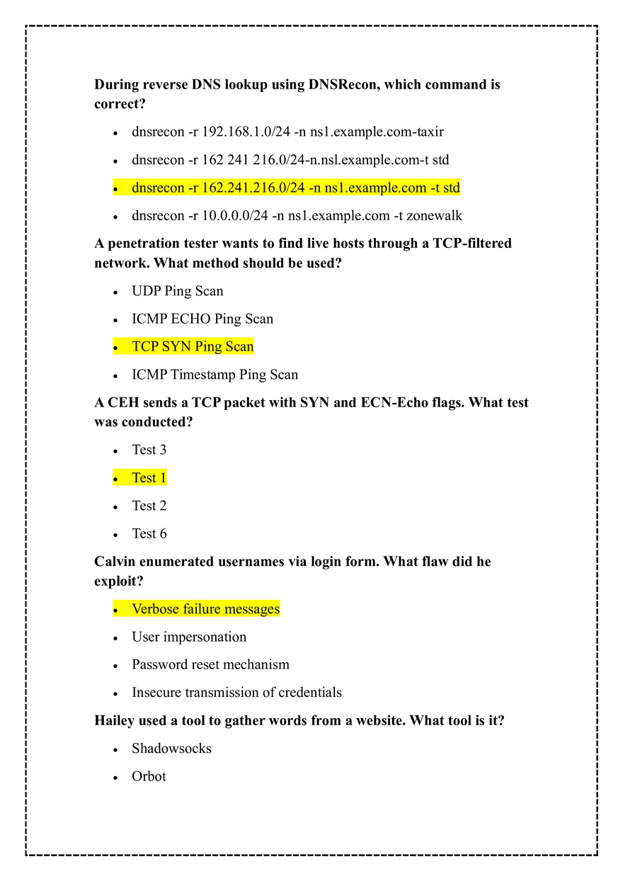 Common Commands and Tools in Network Scanning and Enumeration - Page 3