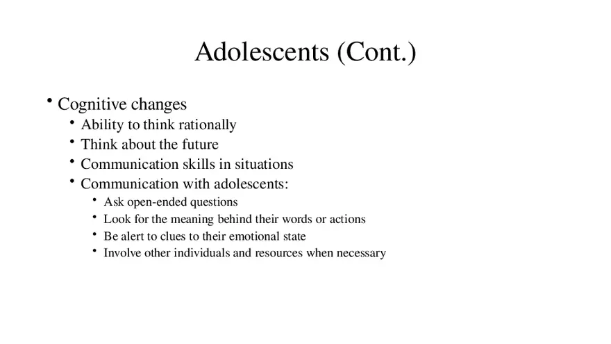 Human Growth and Development Lecture Part 3 - Page 7