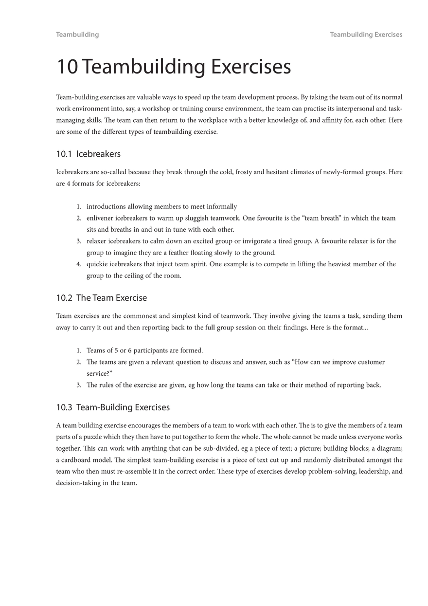 Introduction to Teambuilding 3 - Page 11