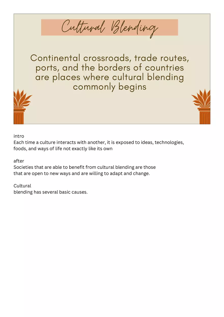 Cultural Blending - Page 1