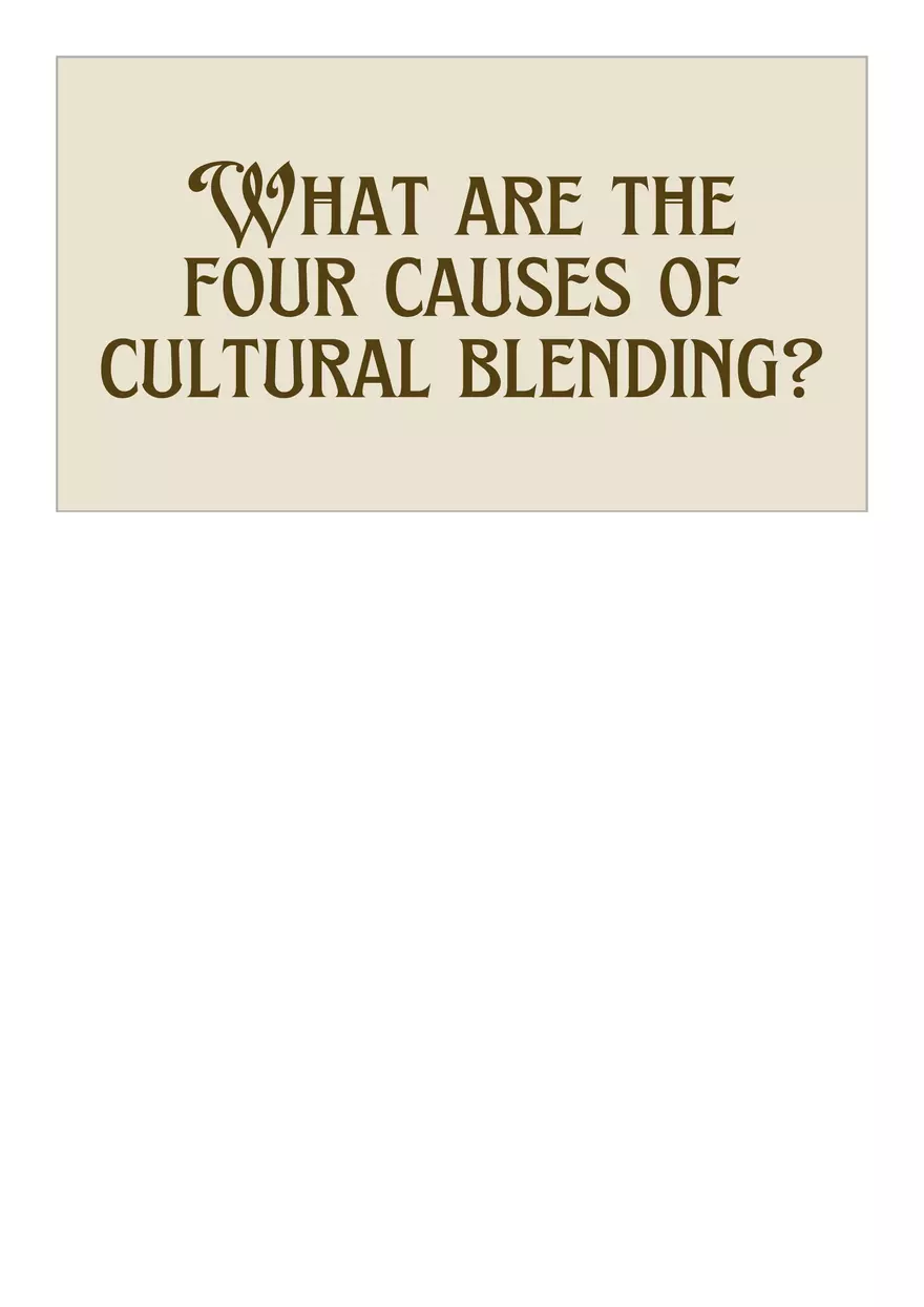 Cultural Blending - Page 2