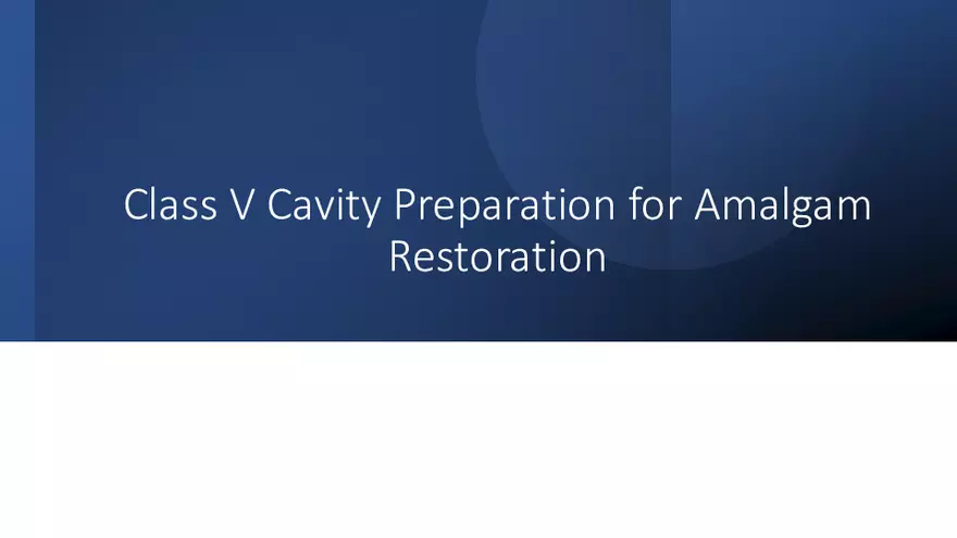 Different Designs of Class V Cavity Preparations - Page 2
