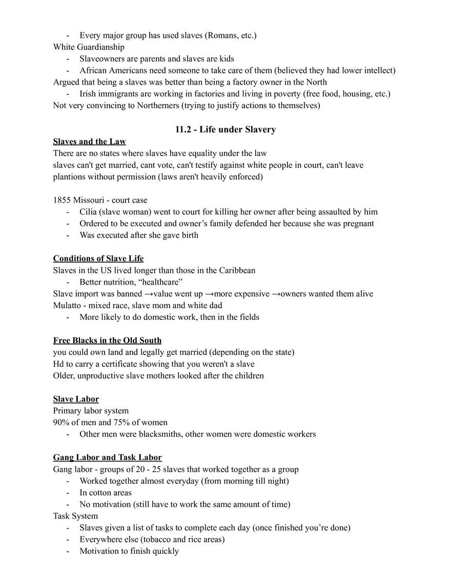 The Peculiar Institution Slavery and the Cotton Economy - Page 2