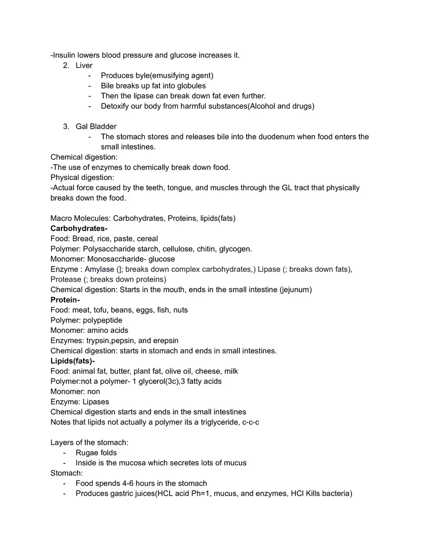 Gastrointestinal Tract (GL Tract) - Page 2