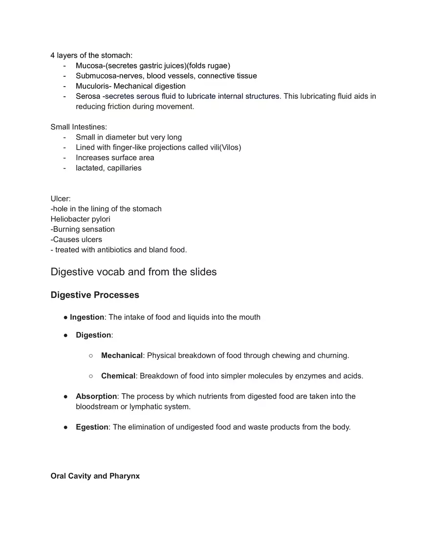 Gastrointestinal Tract (GL Tract) - Page 3