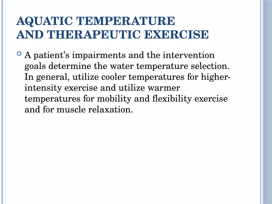 Aquatic Exercises Lecture Part 2 - Page 3