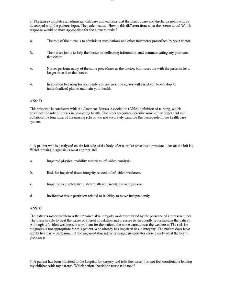 Pro Nursing Chapter 1 Answer Key - Page 2