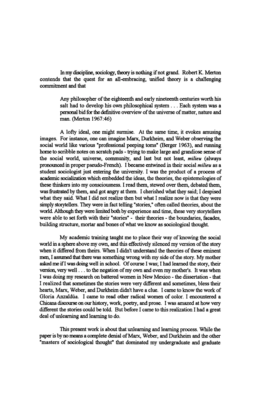 Toward A Chicana Feminist Epistemological Standpoint - Page 2