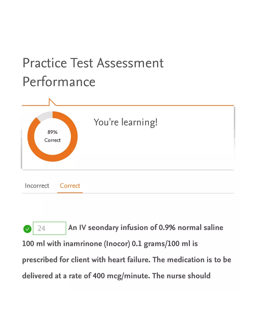 Intravenous Infusion Calculation for Inamrinone in Heart Failure - Page 1