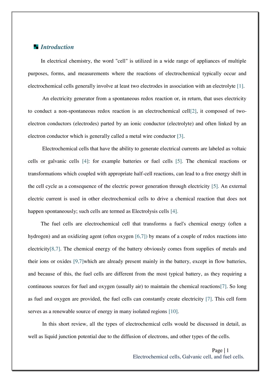 All About the Electrochemical Cell and its Different Types - Page 2