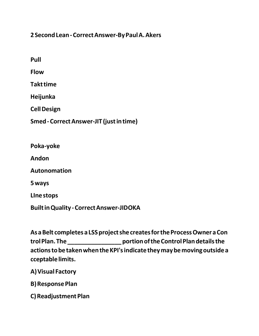 IASSC Certified Lean Six Sigma Yellow Belt - Page 19