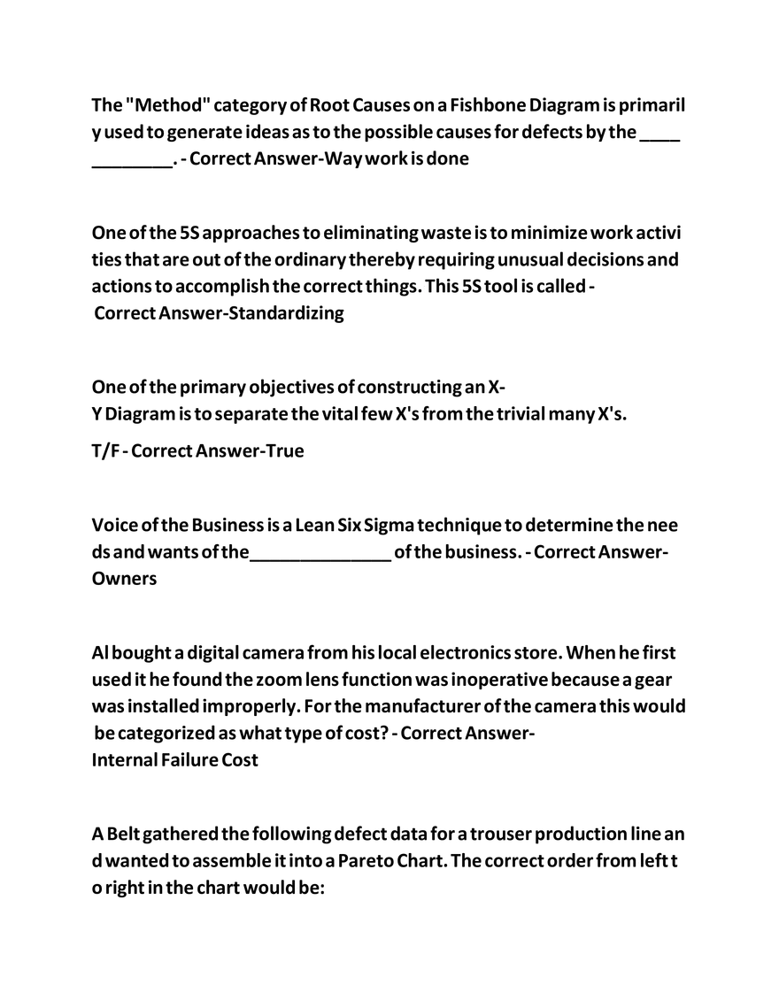 IASSC Certified Lean Six Sigma Yellow Belt - Page 4