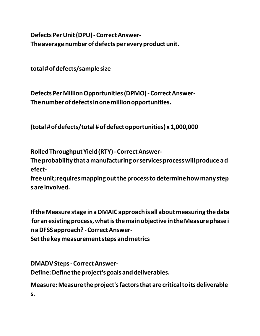 IASSC Green Belt Study Guide Questions - Page 29