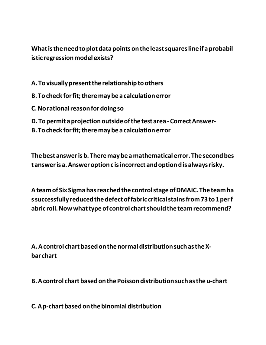 IASSC LSSGB Exam Questions - Page 9