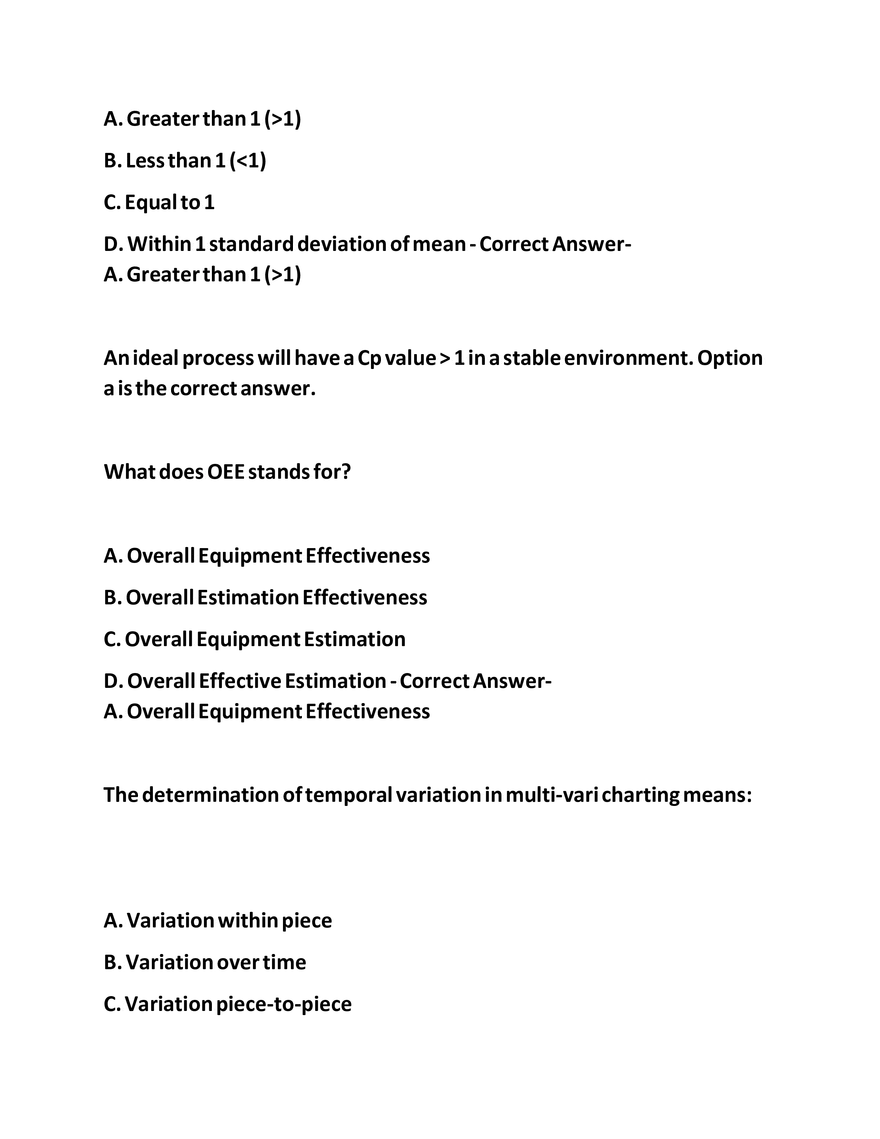 IASSC LSSGB Exam Questions - Page 12
