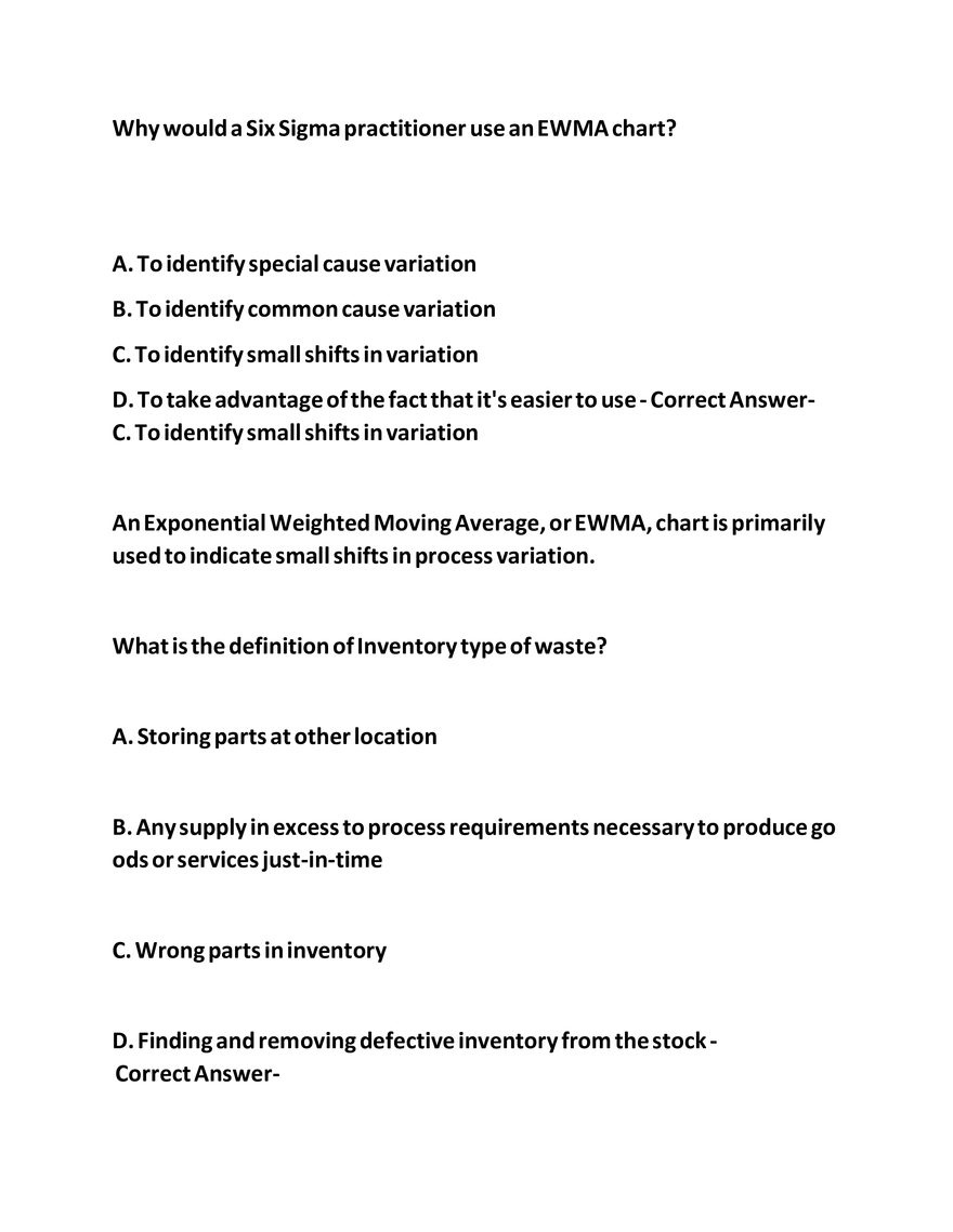 IASSC LSSGB Exam Questions - Page 16