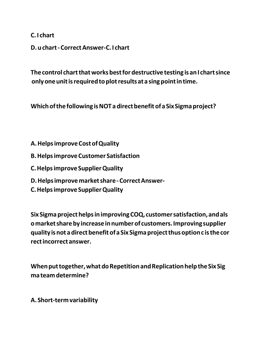 IASSC LSSGB Exam Questions - Page 18
