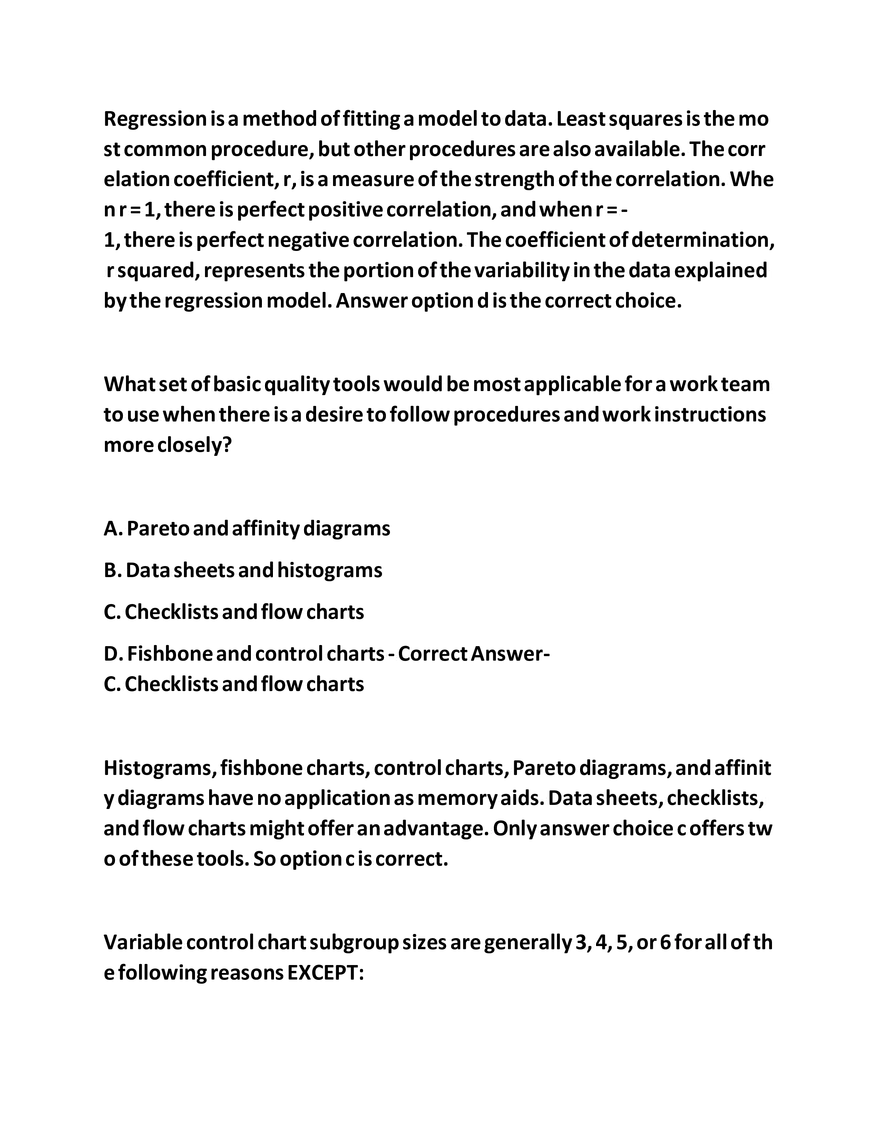 IASSC LSSGB Exam Questions - Page 20