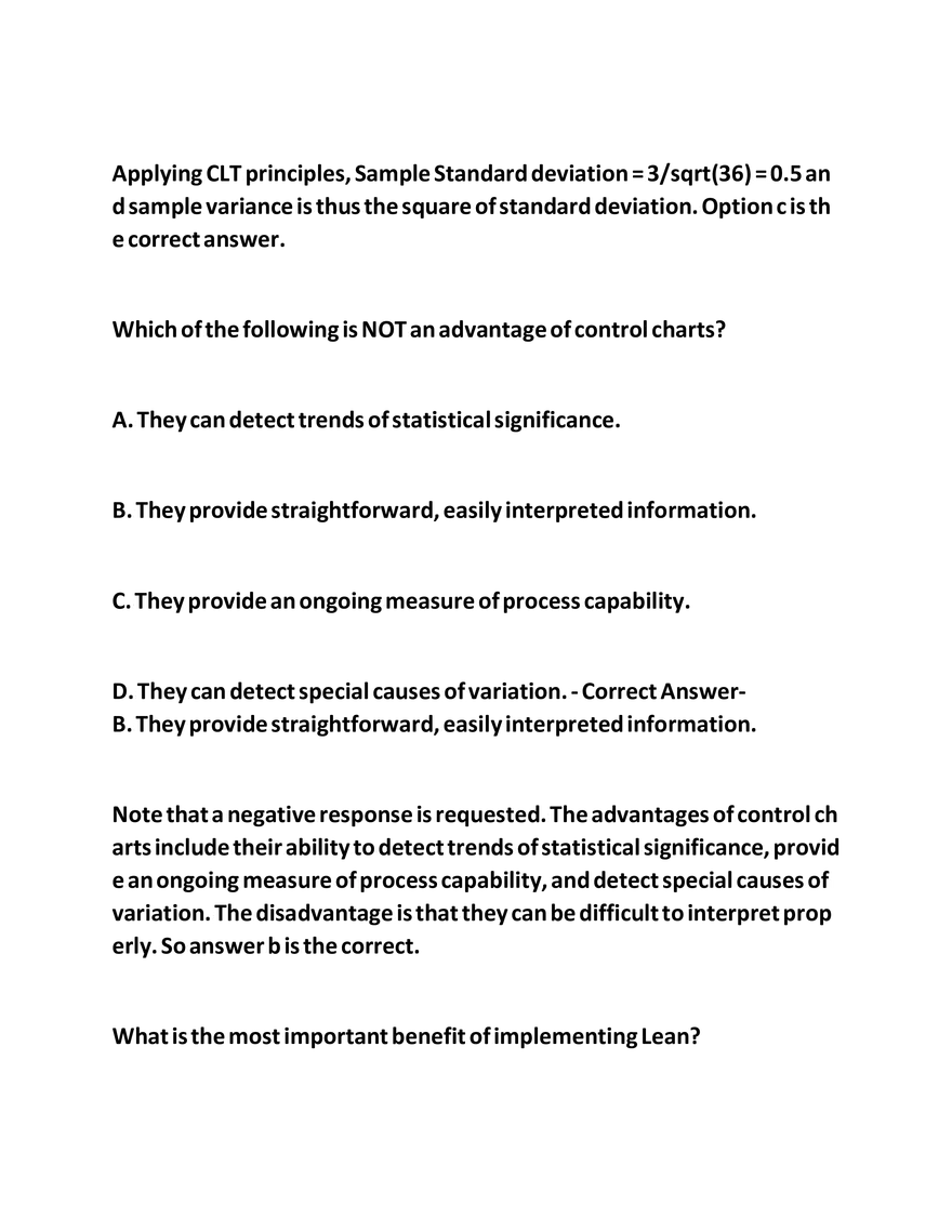 IASSC LSSGB Exam Questions - Page 22