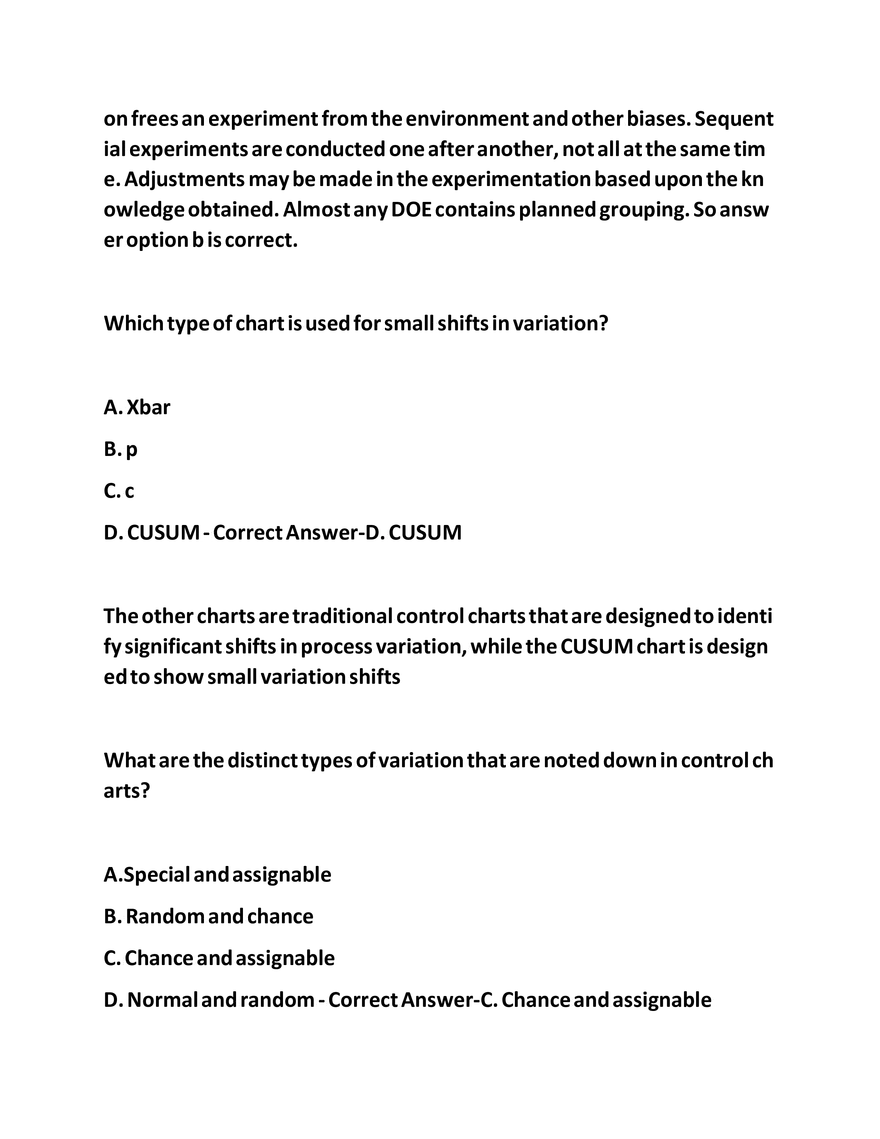 IASSC LSSGB Exam Questions - Page 35