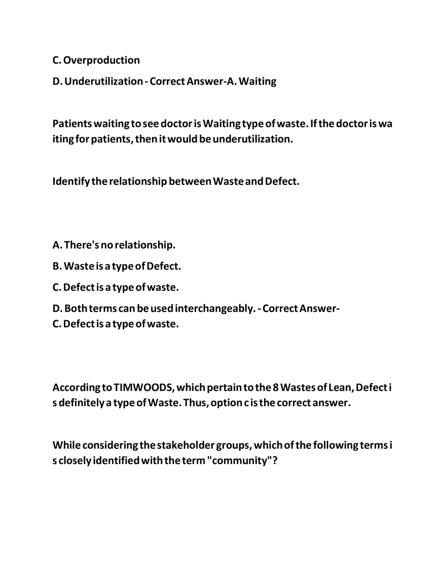 IASSC LSSGB Exam Questions - Page 36