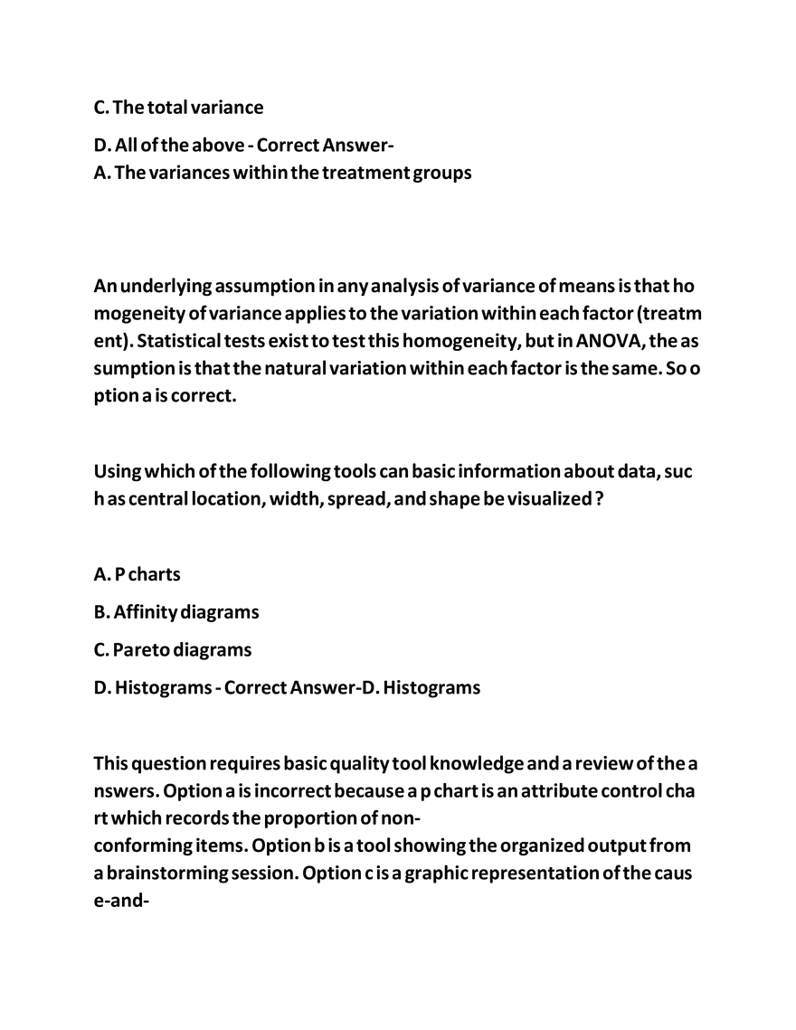 IASSC LSSGB Exam Questions - Page 45