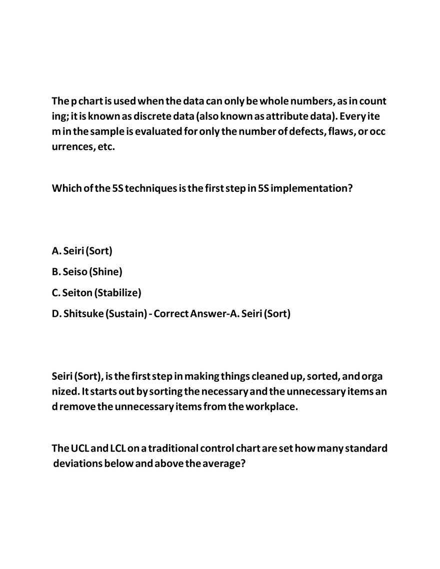 IASSC LSSGB Exam Questions - Page 48