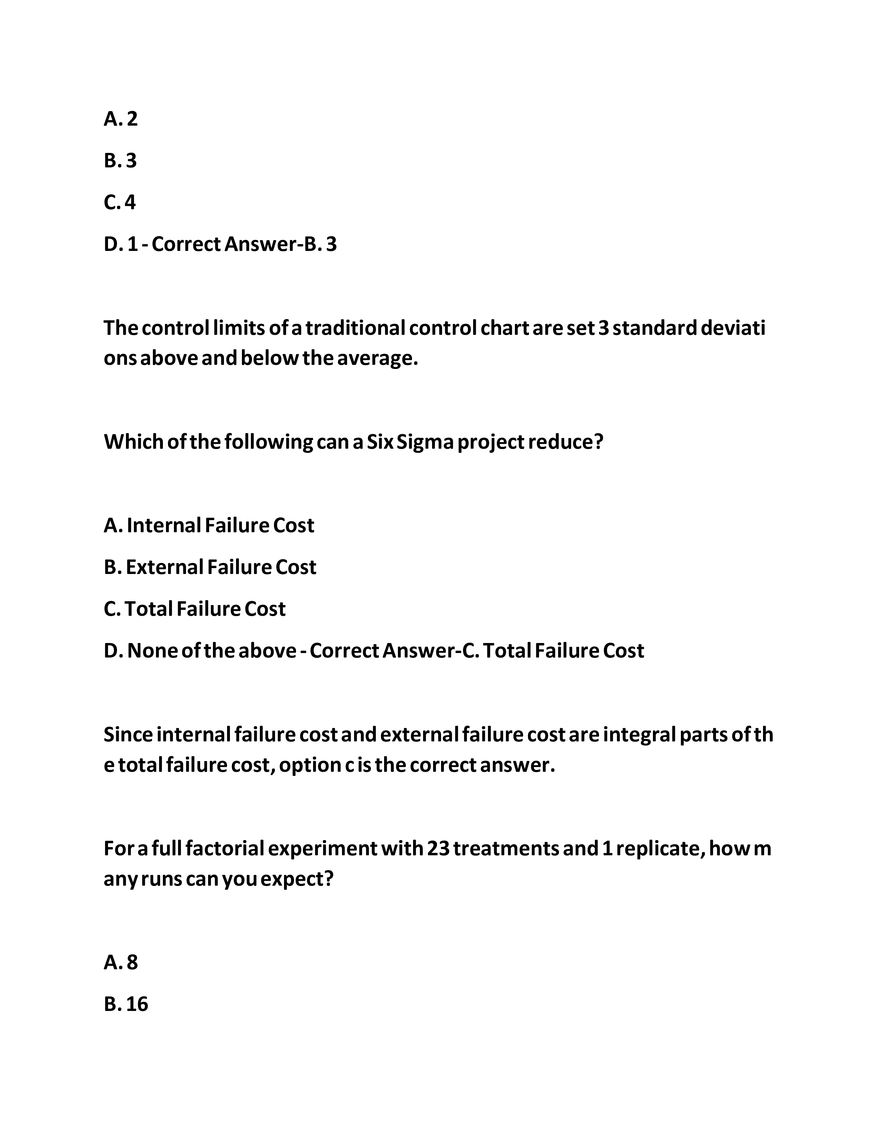 IASSC LSSGB Exam Questions - Page 49