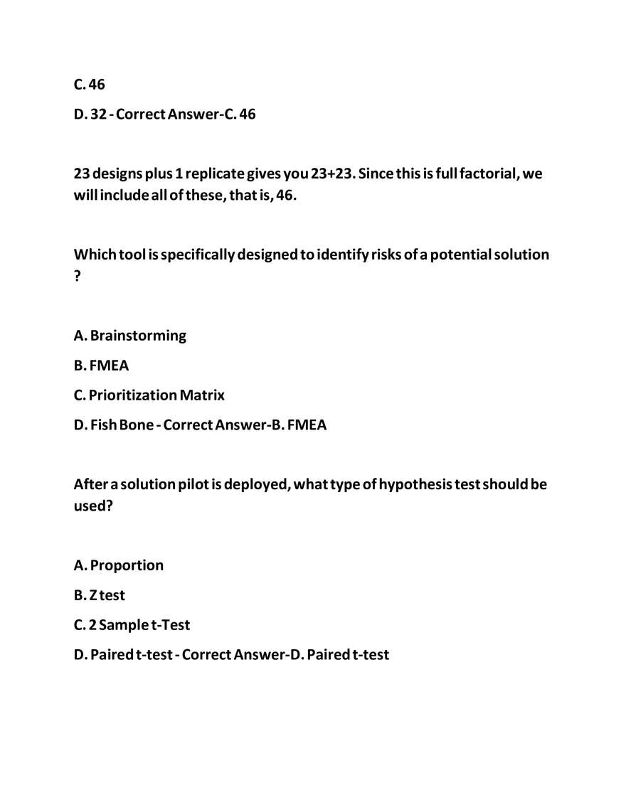 IASSC LSSGB Exam Questions - Page 50