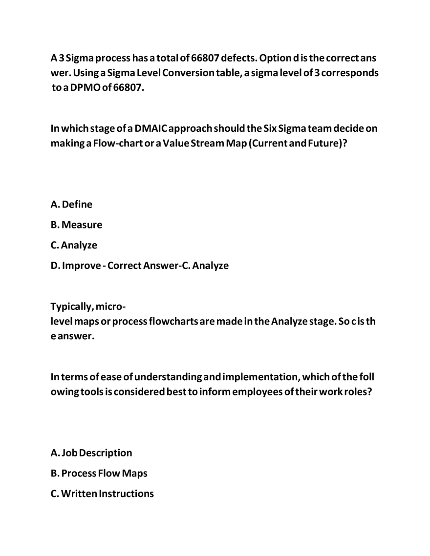 IASSC LSSGB Exam Questions - Page 53
