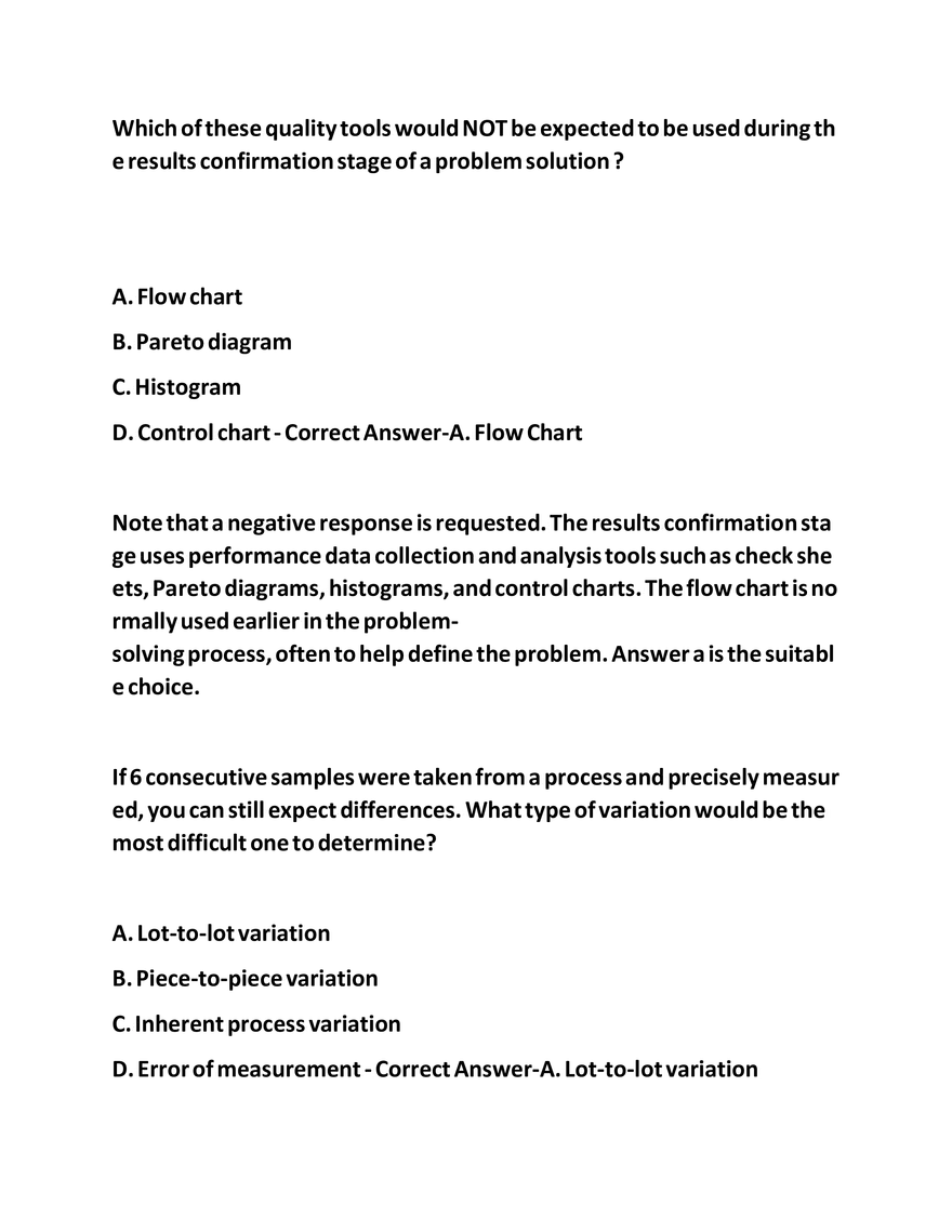 IASSC LSSGB Exam Questions - Page 3